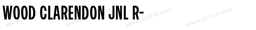 Wood Clarendon JNL R字体转换